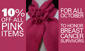 10% off all pink items